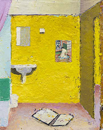 Nasszelle (salle de bain), 2021, Matthias Weischer Nasszelle (salle de bain), 2021, Matthias Weischer