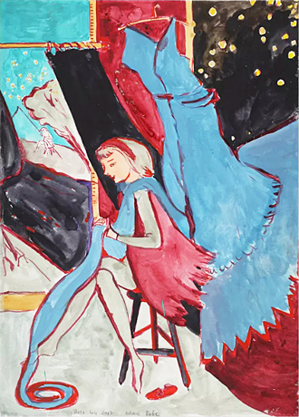 Blue Robe, 2018, Rosa Loy Blue Robe, 2018, Rosa Loy