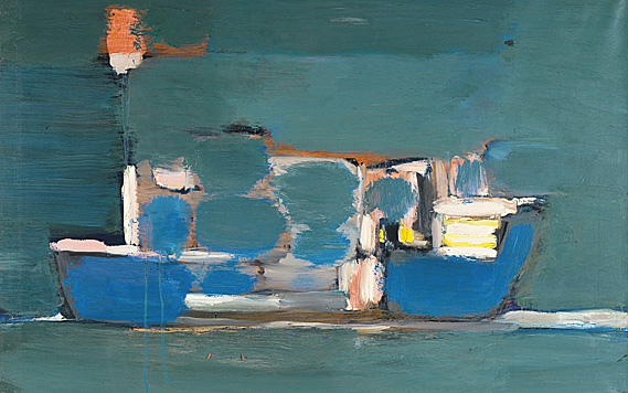 Marine la nuit, 1954, Nicolas de Staël, Collection particulière