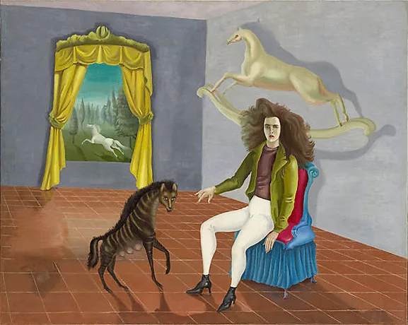 La posada del caballo del alba o Autorretrato, 1938, Leonora Carrington