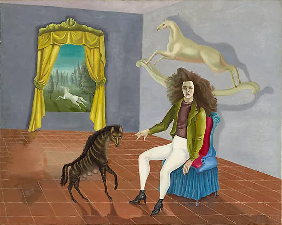 À l’Auberge du cheval d’aube, autoportrait, 1938, Leonora Carrington