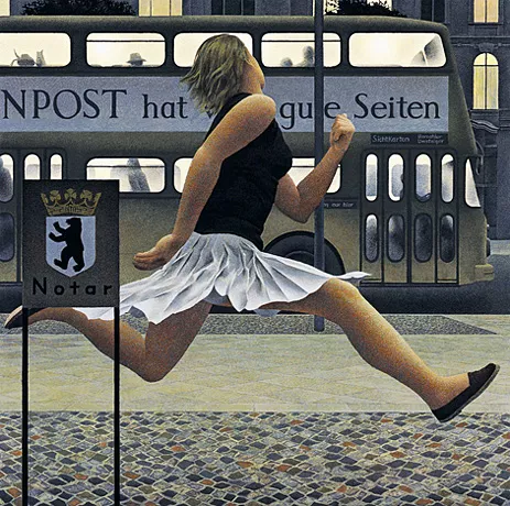 Berlin Bus, 1978, Alex Colville, Colección privada.