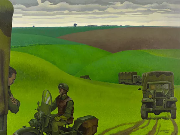 Convoy in Yorkshire, 1944, Alex Colville