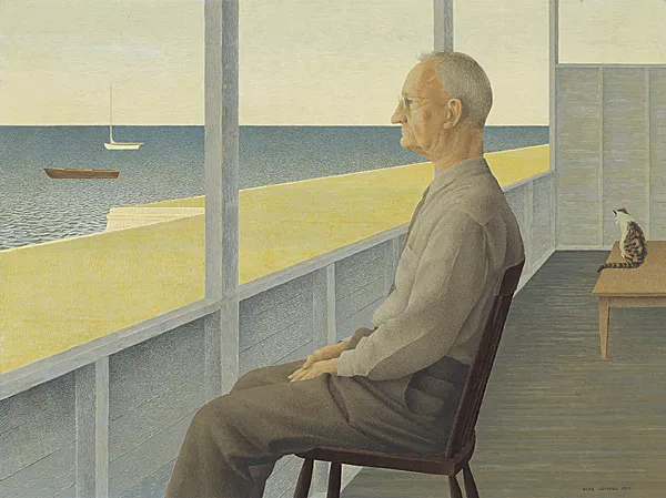 Man on Verandah, 1953, Alex Colville