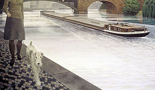 River Spree, 1971, Alex Colville