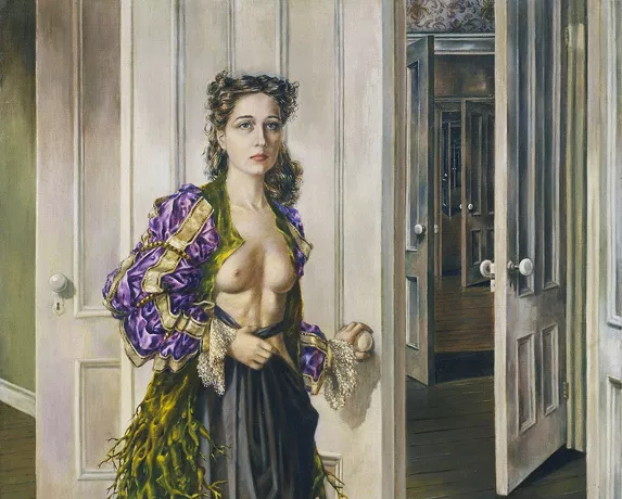 Birthday, detalle, 1942, Dorothea Tanning