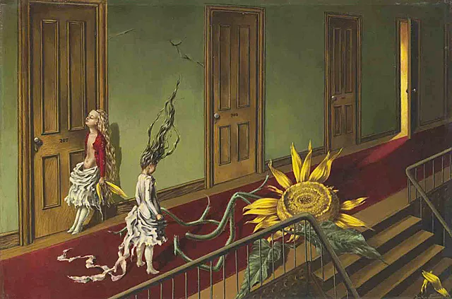 Eine kleine Nachtmusik (Une petite musique de nuit), 1946, Dorothea Tanning