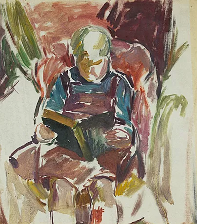 Child Reading, c. 1965, Duncan Grant, St. Peters’s College, University of Oxford.