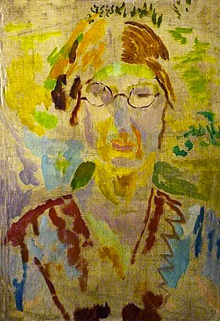 Retrato de Vanessa Bell, 1917, Duncan Grant, 1917, Leicester, Museum and Art Gallery.