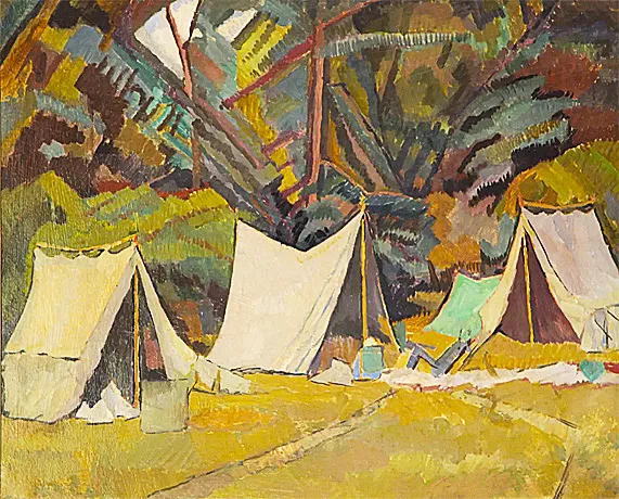 Tents, 1913, Duncan Grant, Collection privée.