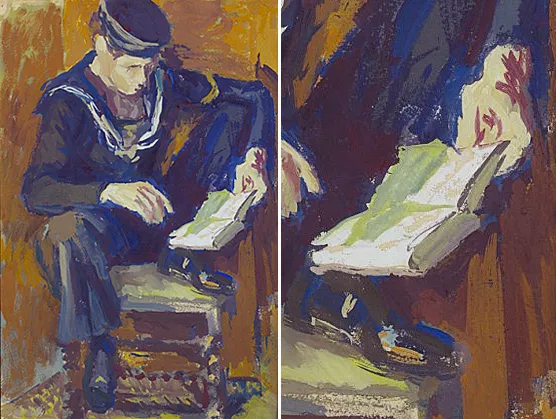 Joven marinero leyendo, c. 1940, Duncan Grant, Colección privada.