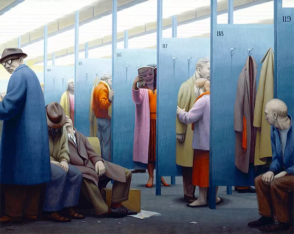 The Waiting Room (La sala de espera), 1959, George Tooker