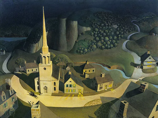 Midnight Ride of Paul Revere, 1931, Grant Wood