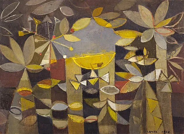 Copa naranja sobre bosque negro, 1948, Jacqueline Lamba