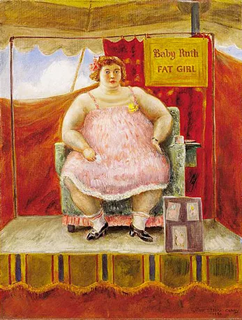 Baby Ruth, 1932, John Stewart Curry, Museo de la Universidad Brigham Young.