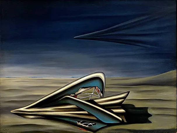 White Silence, 1941, Kay Sage, Collection privée.