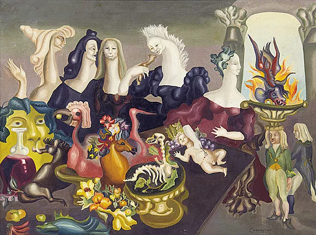 Le Repas de Lord Candlestick, 1938, Leonora Carrington