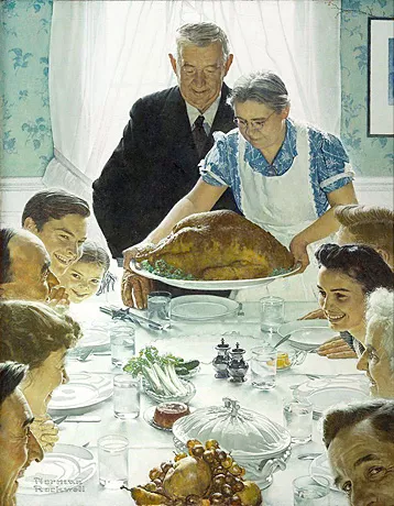 Freedom from Want, 1943, Norman Rockwell