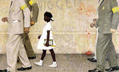 Le problème avec lequel nous vivons tous, 1964, Stockbridge, M.A., The Norman Rockwell Museum