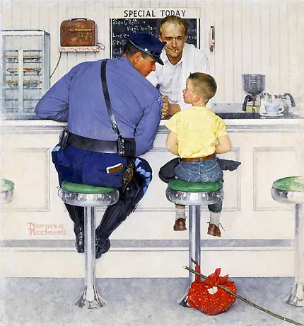 El fugitivo, 1958, Norman Rockwell 