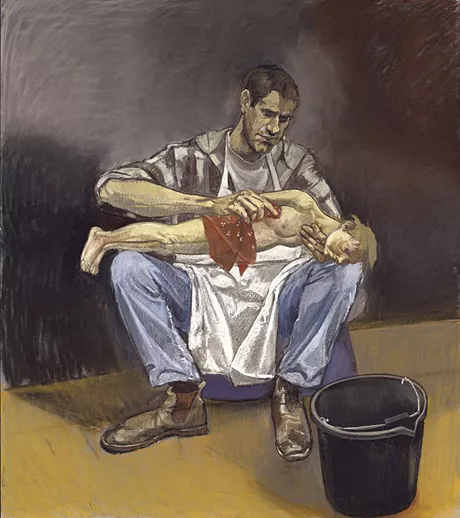 Gepetto Washing Pinocchio (Gepetto lavant Pinocchio), 1996, Paula Rego