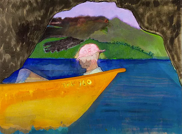 Cave Boat Bird Painting, 2010-2012, Peter Doig