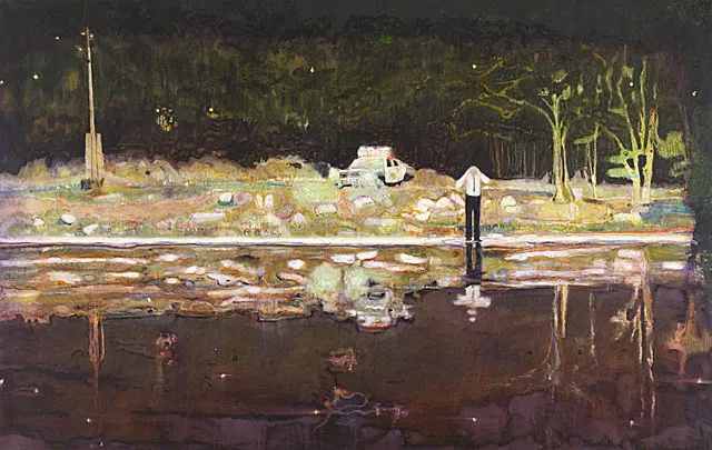 Echo Lake, 1998, Peter Doig