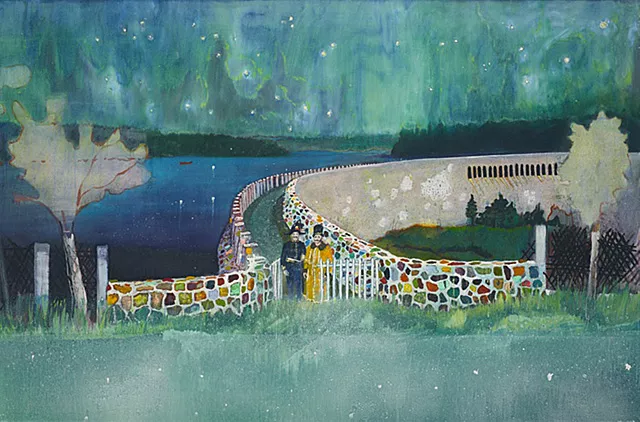 Gasthof Zur Muldentalsperre, 2002, Peter Doig, Chicago, The Art Institute.