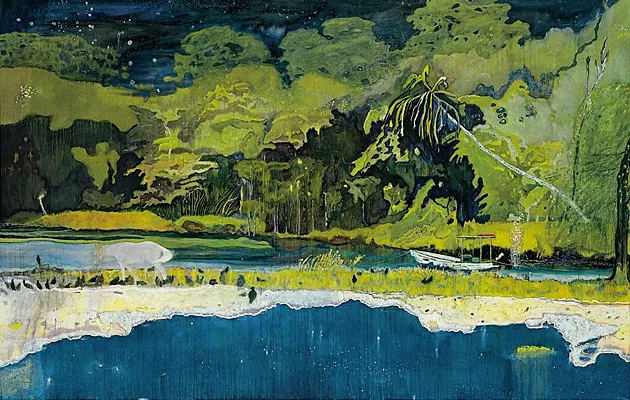 Grande Rivière, 2001-2002, Peter Doig, Collection privée.