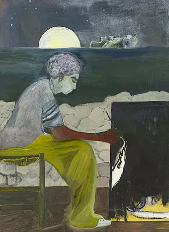 Pintura en una isla (Carrera), 2019, Peter Doig