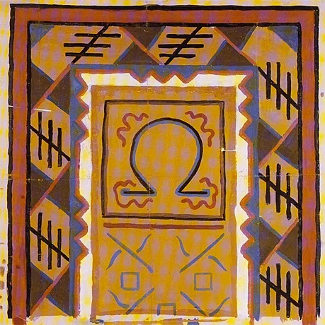 Design for Cadena rug, 1914, Roger Fry, Collection privée.