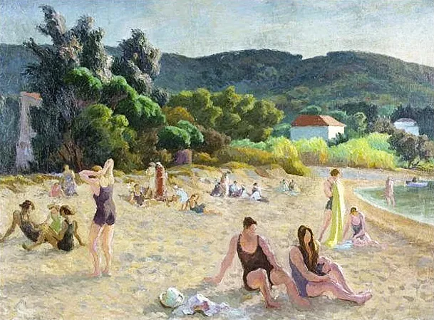 Saint-Tropez, c. 1922, Roger Fry, Collection privée.