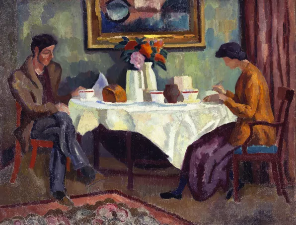 La mesa del desayuno, c. 1918, Roger Fry, Colección privada.
