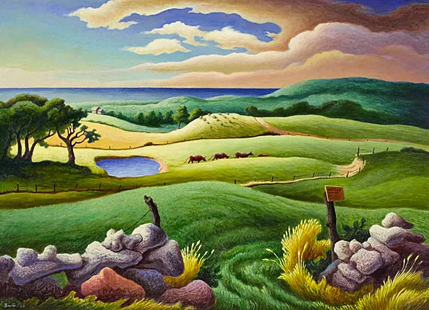 Keith Farm, Chilmark,1955, Thomas Hart Benton