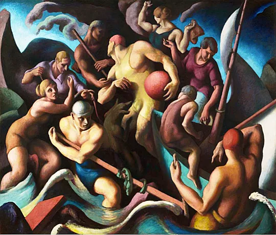 Les gens de Chilmark, 1920, Thomas Hart Benton