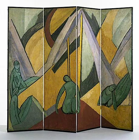 Bathers in a Landscape, Screen, 1913, Vanessa Bell, Londres, Victoria and Albert Museum.
