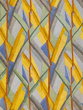 Diseño para Omega Workshops Fabric, 1913, Vanessa Bell, Yale Center for British Art.
