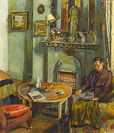 Interior with Duncan Grant, 1934, Vanessa Bell, Collection privée.