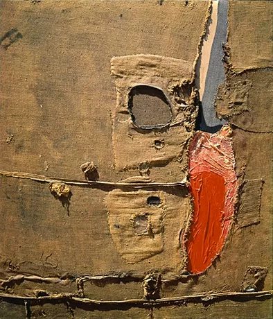 Sacco 5P, 1959, Alberto Burri