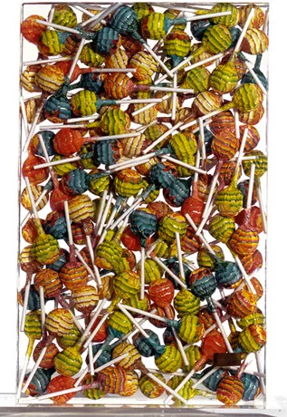 Accumulation de chupa-chups, 1965, Arman