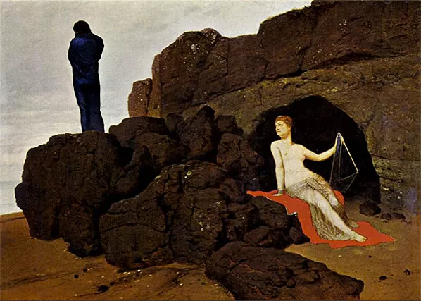 Ulises y Calipso, 1882, Arnold Böcklin