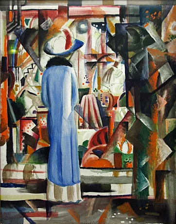 Grande vitrine lumineuse, 1912, August Macke