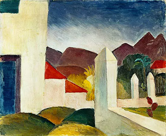 Paisaje de Túnez, 1914, August Macke