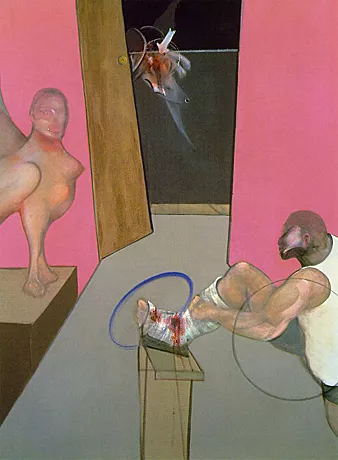 Œdipe et le Sphinx d’après Ingres, 1983, Francis Bacon