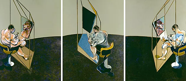 Three Studies of the Male Back, 1970, Francis Bacon