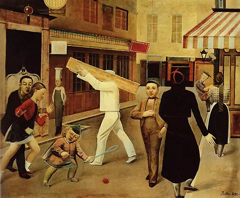 La calle, 1933, Balthus, New York, The Museum of Modern Art)