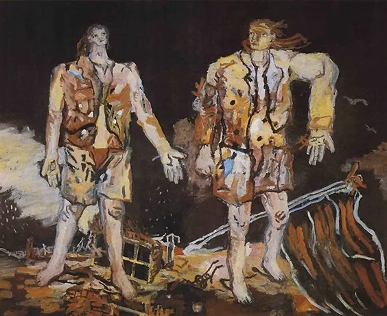 Les grands amis, 1965, George Baselitz