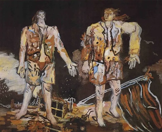 Los grandes amigos, 1965, George Baselitz