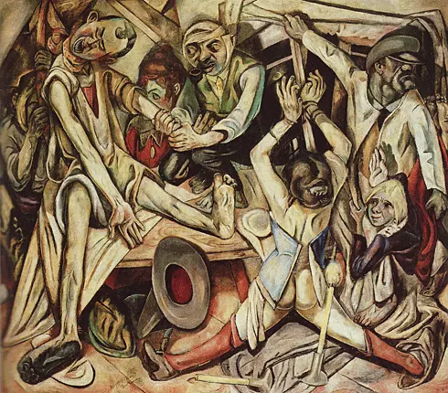 La noche, 1918-1919, Max Beckmann