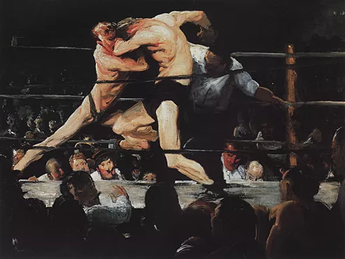 Stag at Sharkey's, 1909, George Bellows, Cleveland, Museum of Art